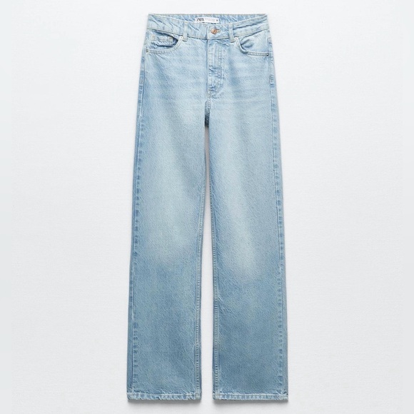 Zara Denim - Zara Long Length Straight Leg Jeans Size 4